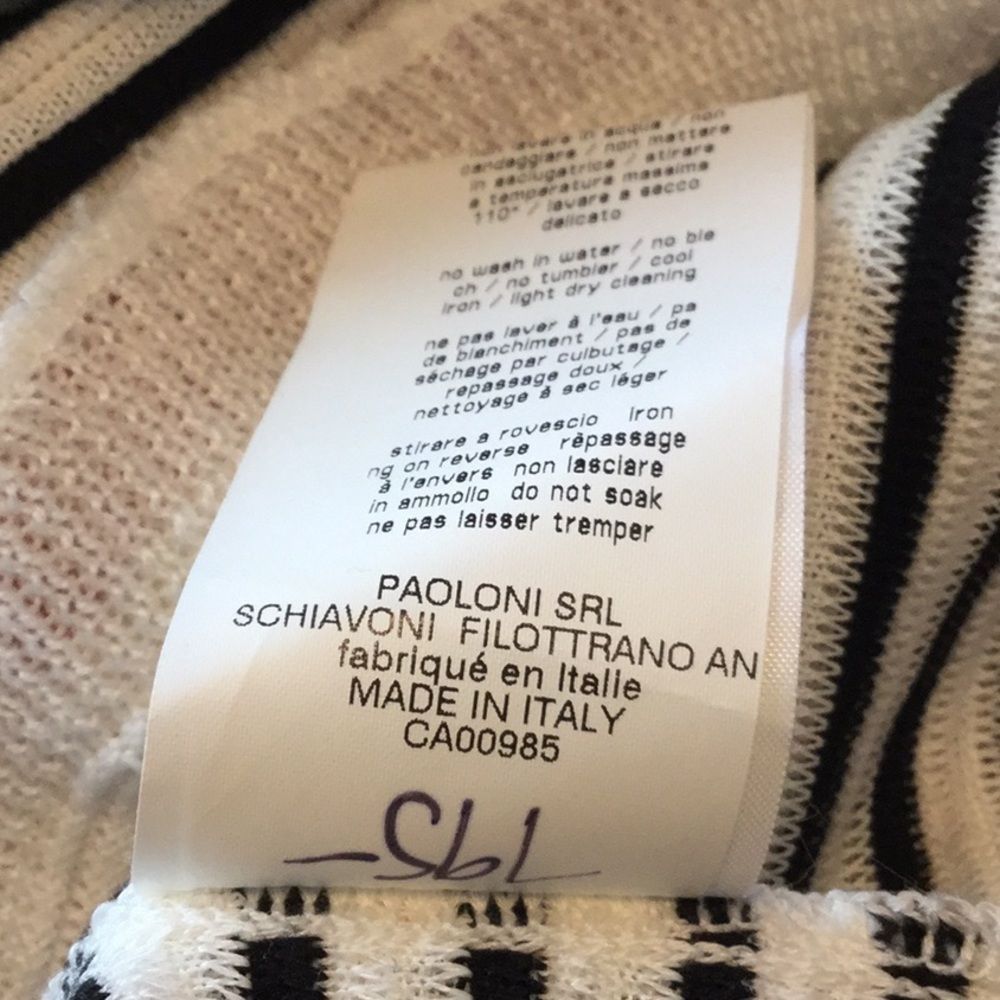 MSGM Ruffle Neck Stripe Rib Stitch Sweater - Picture 7 of 12